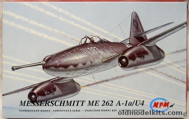 MPM 1/72 TWO Messerschmitt Me-262 A-1a/U4, 72019 plastic model kit